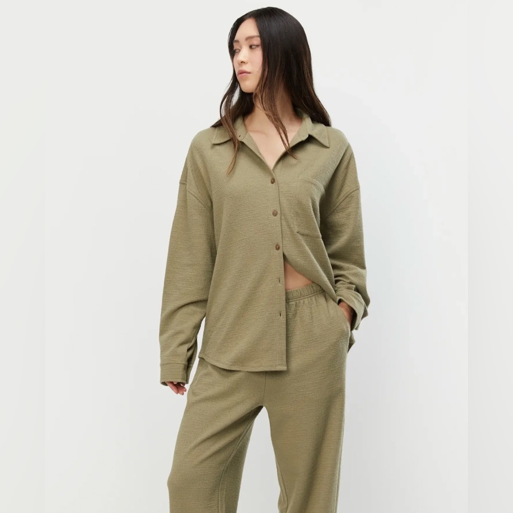OAK + FORT Oversized Knit Shirt